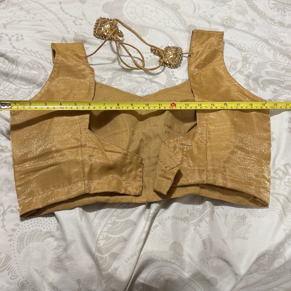 Gold Embroidered Blouse - Picture 5 of 5